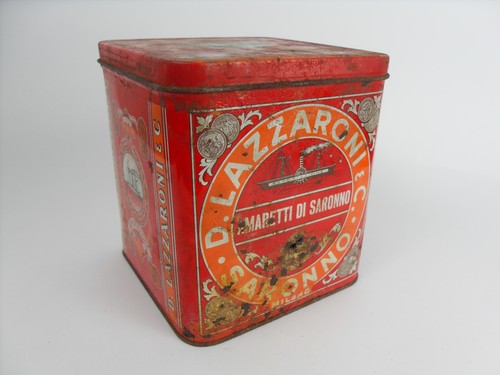 Antica scatola latta - scatola,
